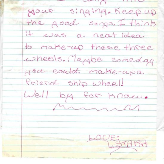 Kid's letter