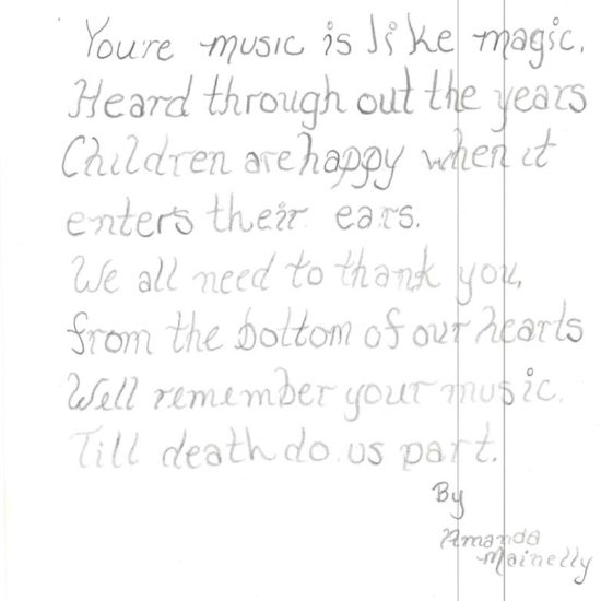 Kid's letter
