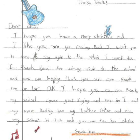Kid's letter