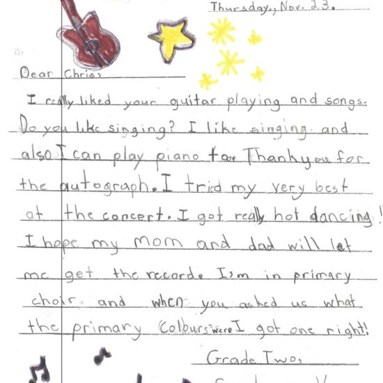 Kid's letter